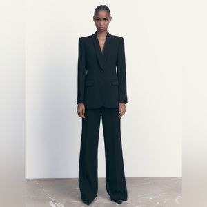 Zara Long Sleeve Lapel Collar Blazer